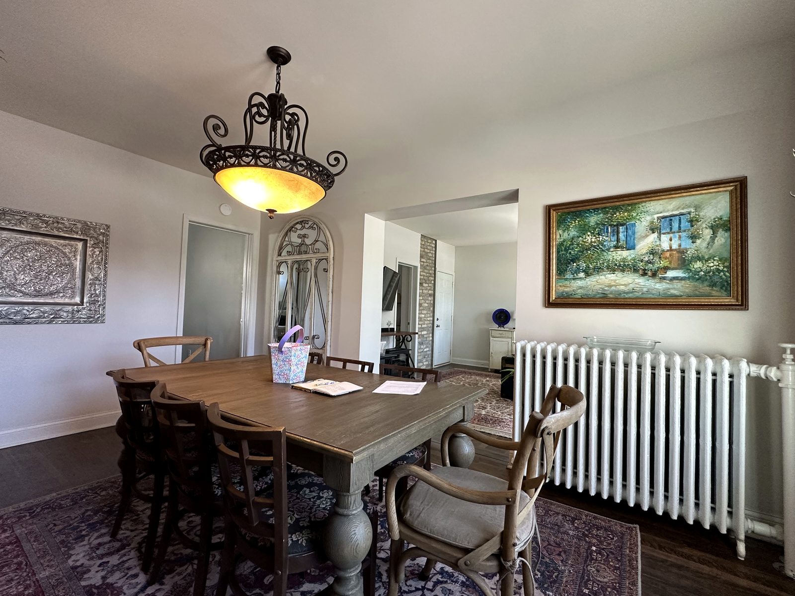 Dining room table and chairs